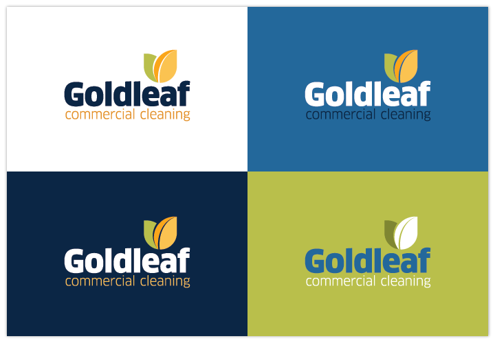 Image of Goldleaf Commercial Cleaning logo by John Paredes Design